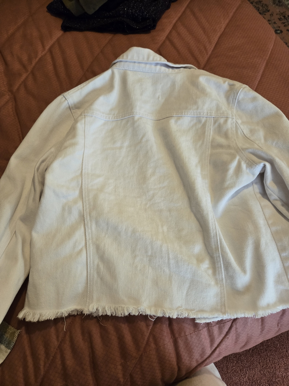 Ci Sono White Button-Front Lightweight Denim Jacket - Picture 5 of 6